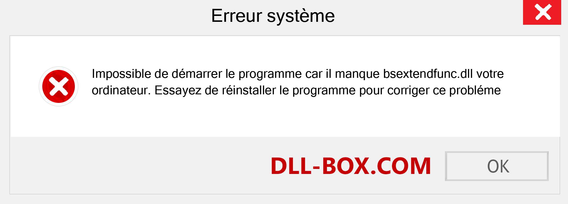 Le fichier bsextendfunc.dll est manquant ?. Télécharger pour Windows 7, 8, 10 - Correction de l'erreur manquante bsextendfunc dll sur Windows, photos, images